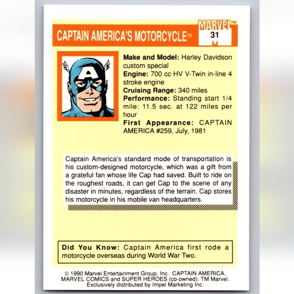 Captain America Trading Card🦸 Marvel Universe 🔥 - Picture 2 of 2